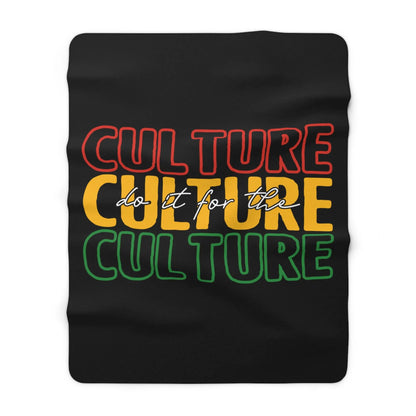 Do It for the Culture Sherpa Fleece Blanket