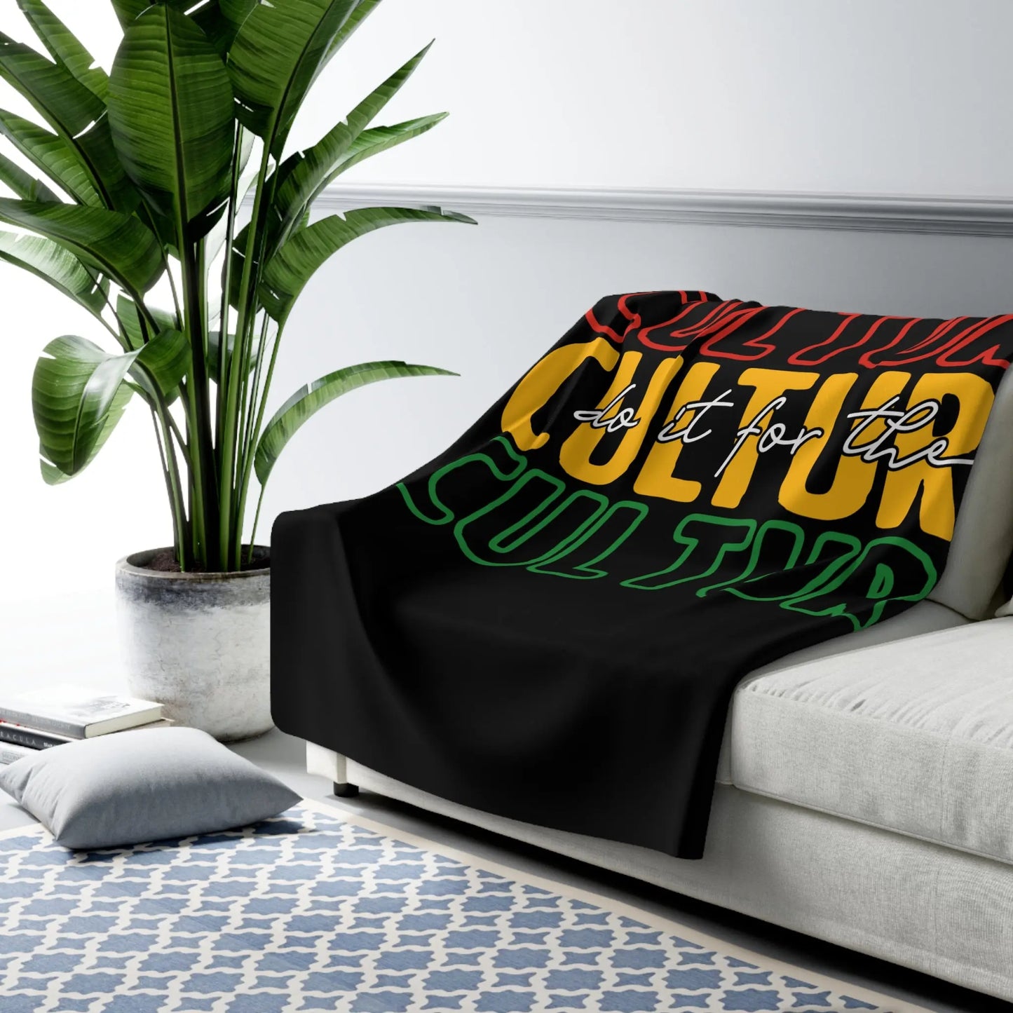 Do It for the Culture Sherpa Fleece Blanket