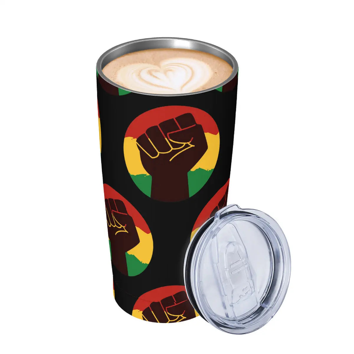 Pride Fist Stainless Cup Straw Lid Cup