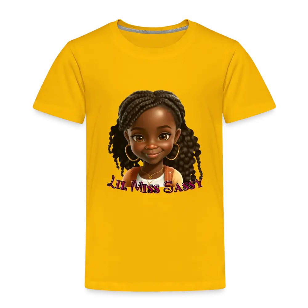 Little Miss Sassy Tee - sun yellow