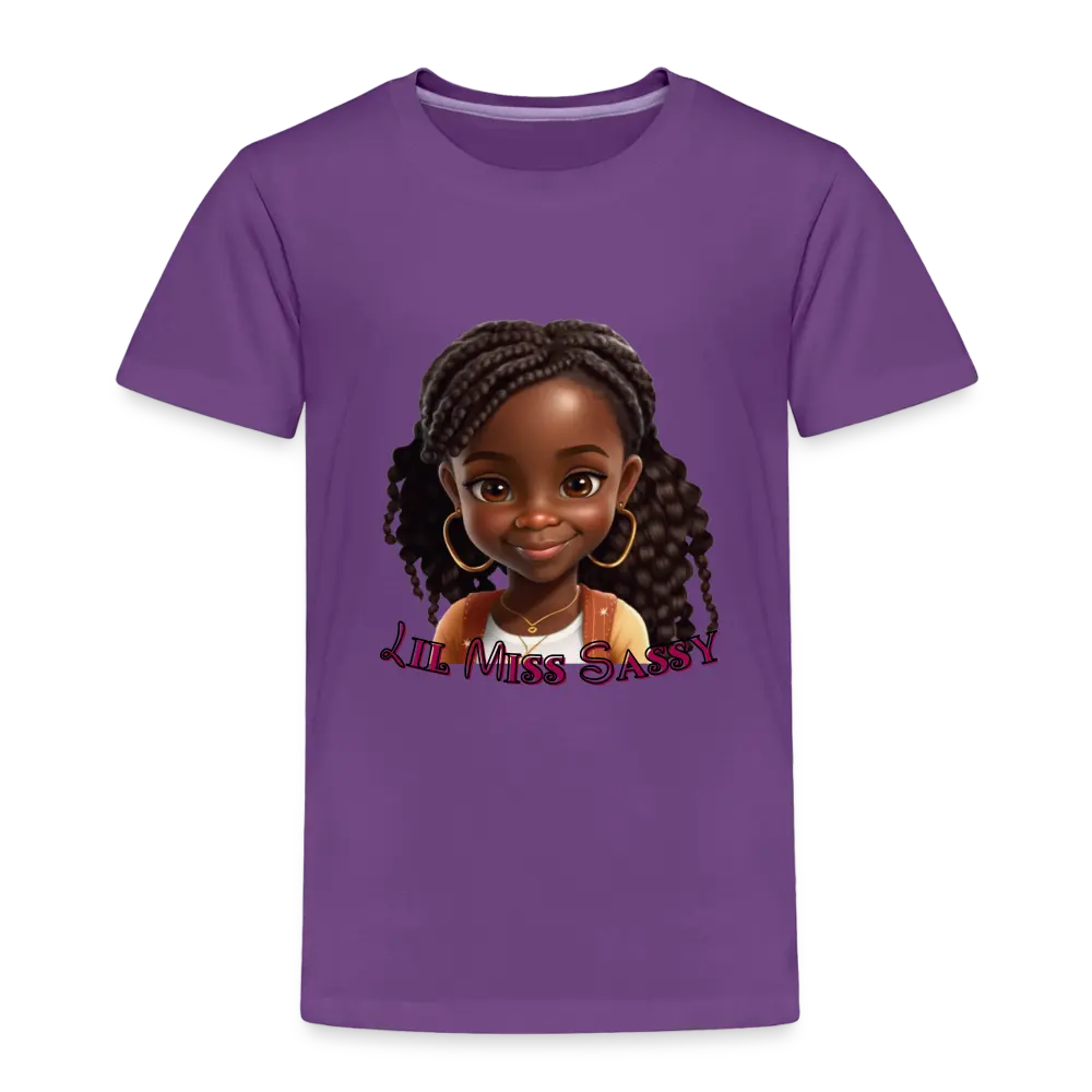 Little Miss Sassy Tee - purple