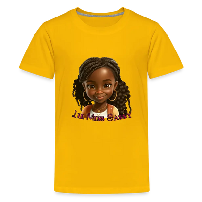 Little Miss Sassy Tee - sun yellow