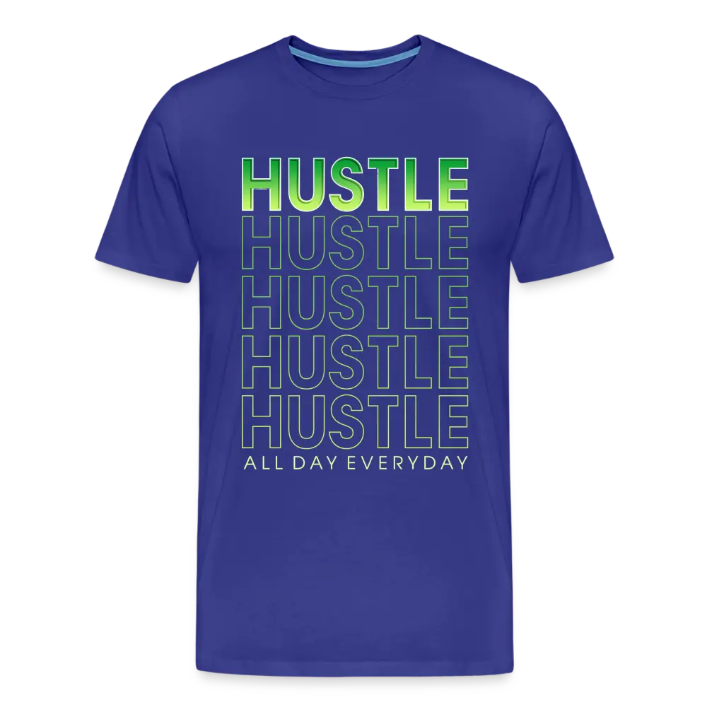 Hustle All Day - royal blue