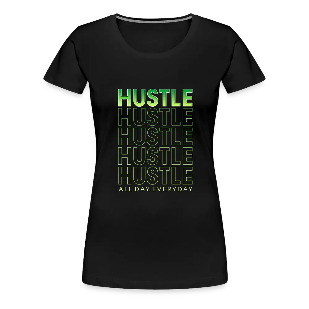 Ladies Hustle All Day Tee - black