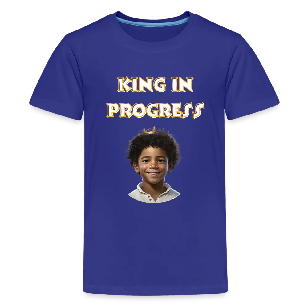 King In Progress - royal blue