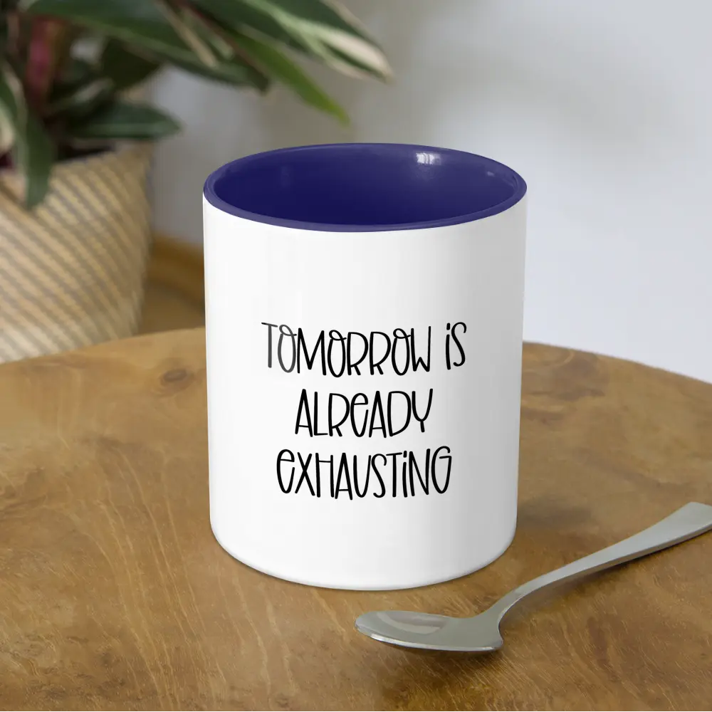 Already Exhausting 15oz - white/cobalt blue