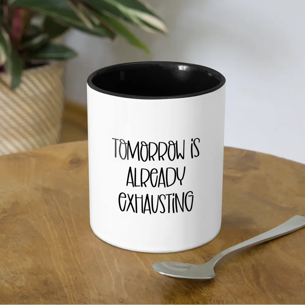 Already Exhausting 15oz - white/black