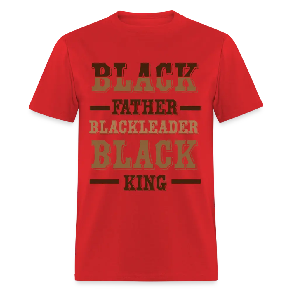 Black Father, Leader & King - red