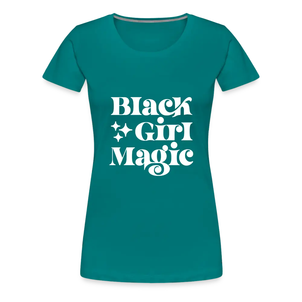 Black Girl Magic Tee - teal