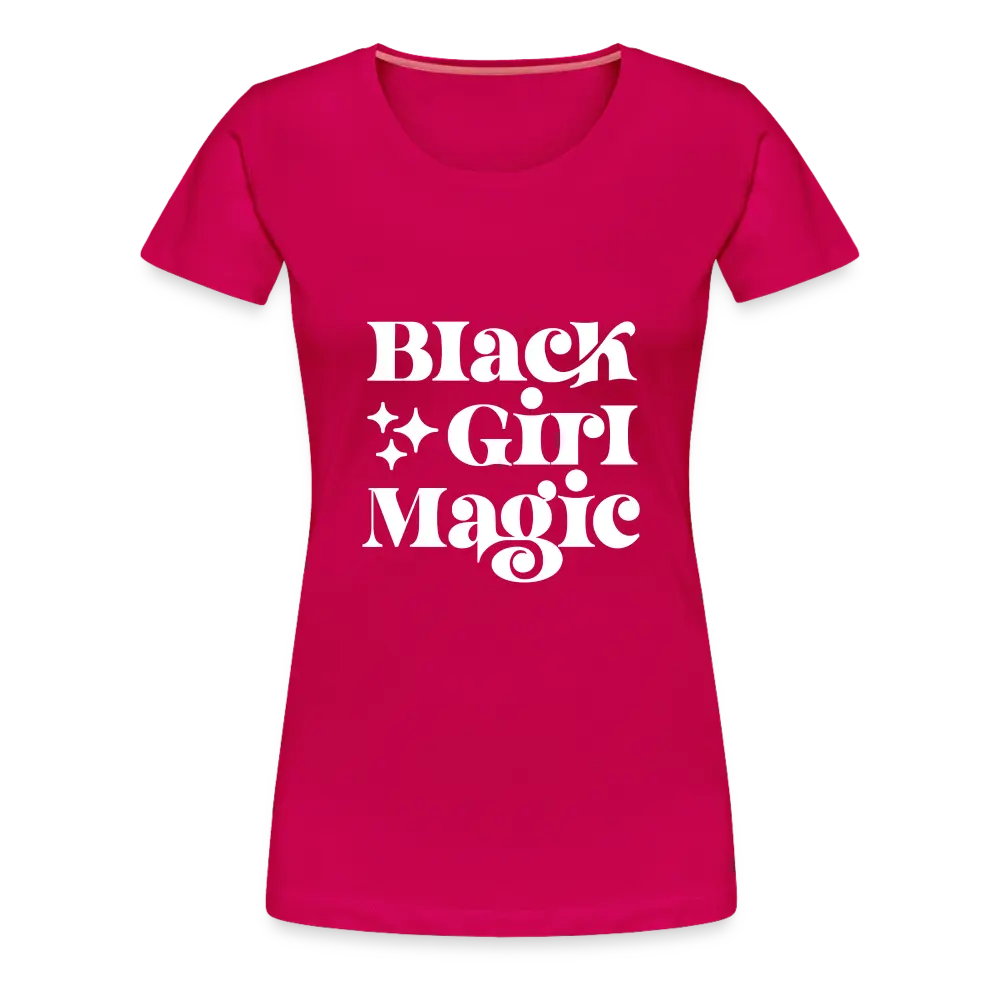 Black Girl Magic Tee - dark pink