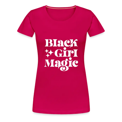 Black Girl Magic Tee - dark pink