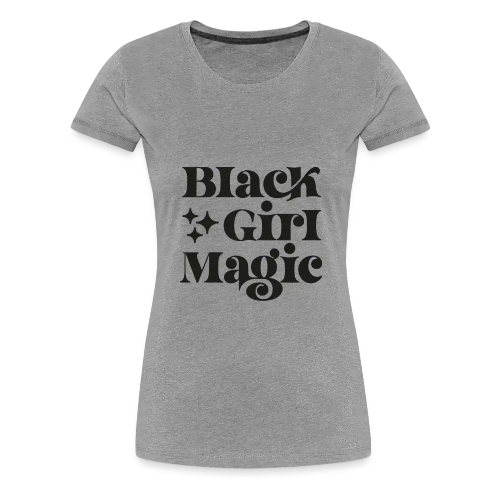 Black Girl Magic Tee - heather gray