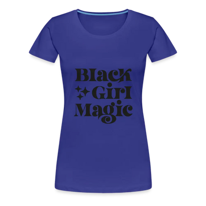 Black Girl Magic Tee - royal blue