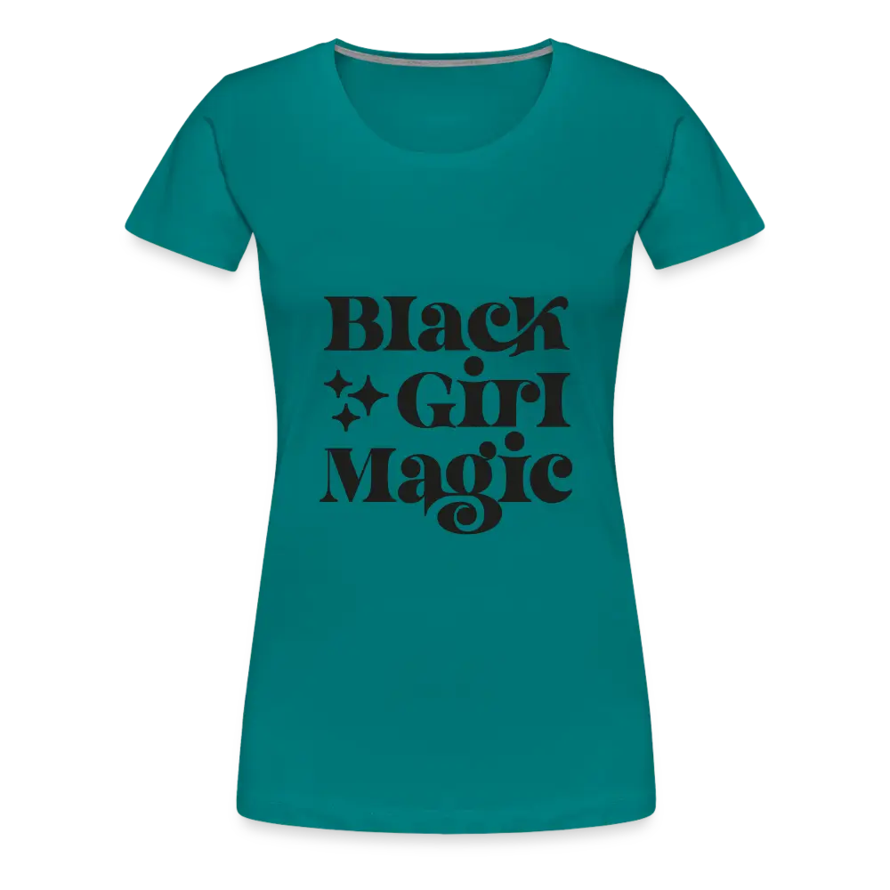 Black Girl Magic Tee - teal