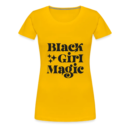 Black Girl Magic Tee - sun yellow