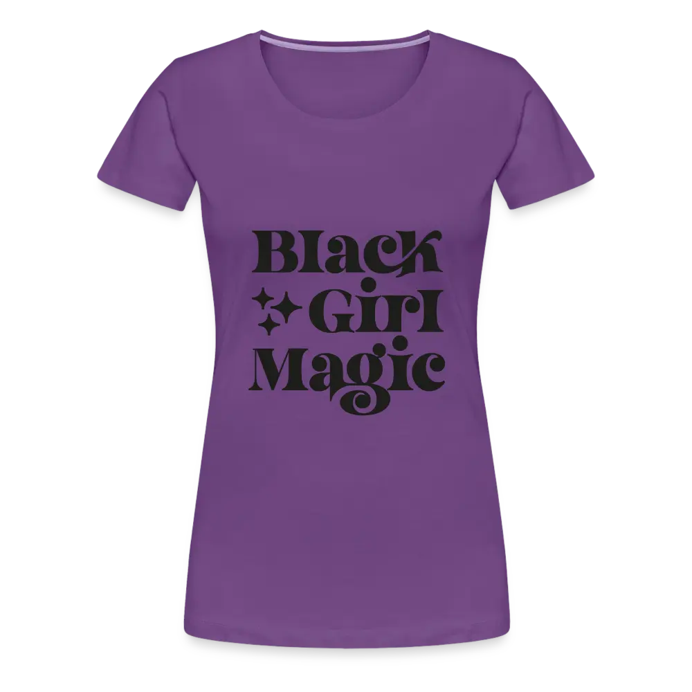 Black Girl Magic Tee - purple