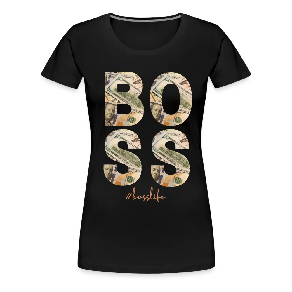 Boss Life T Shirt (Queens) - black