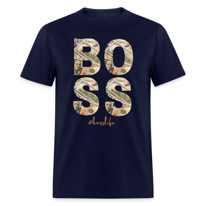 Boss Life T Shirt (Kings) - navy