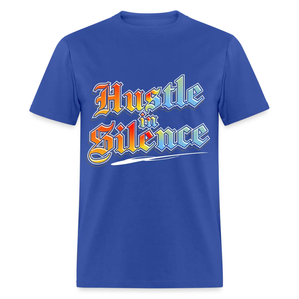 Hustle in Silence - royal blue