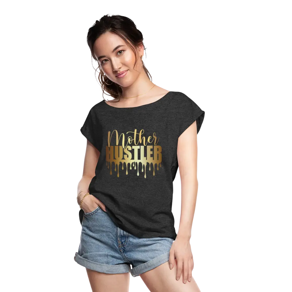 Mother Hustler Tee - heather black