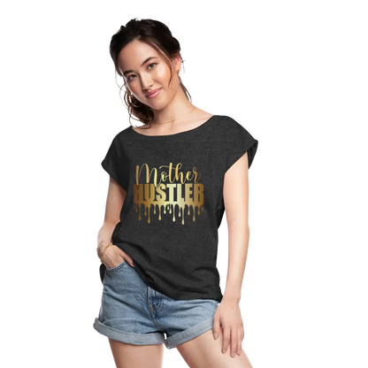 Mother Hustler Tee - heather black