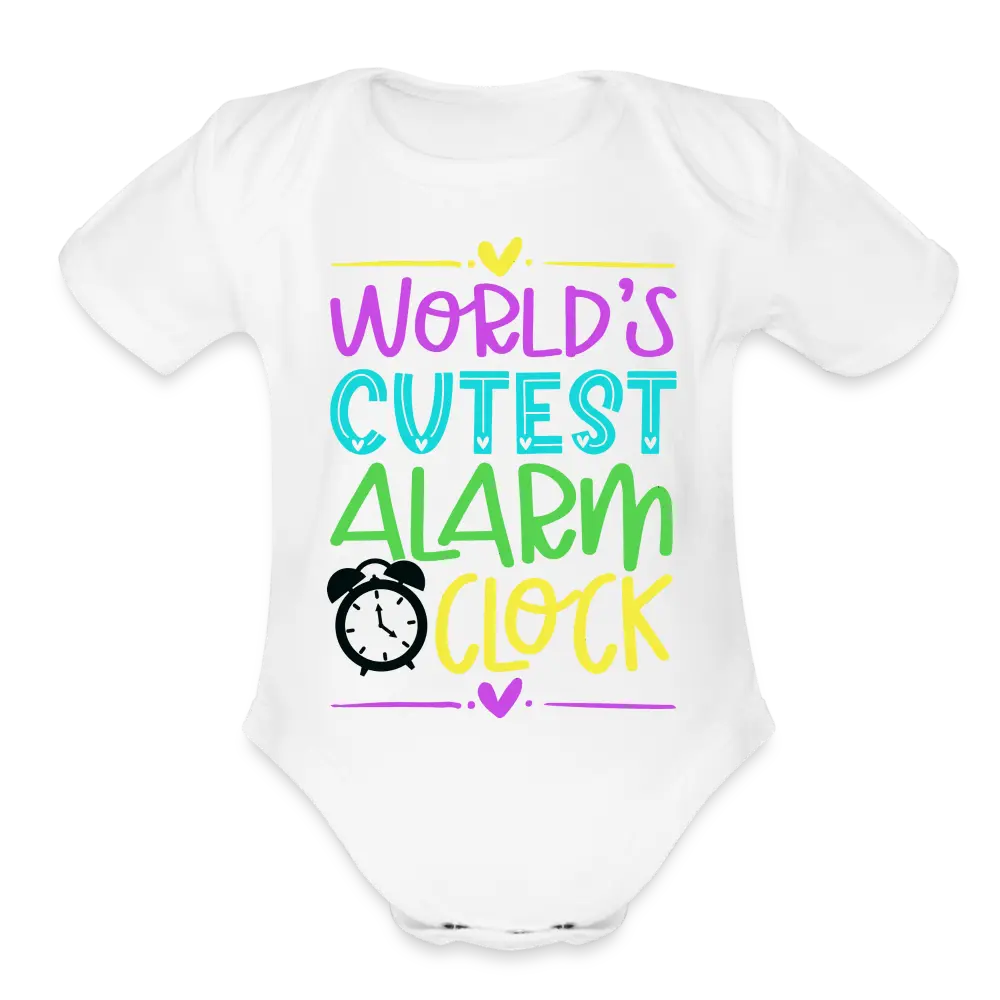 Cutest Alarm Onesie (Princess) - white