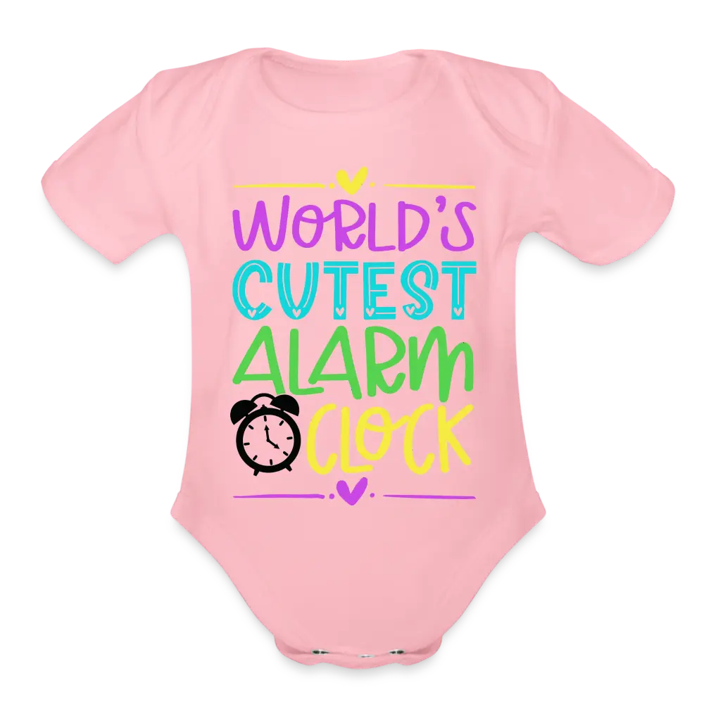 Cutest Alarm Onesie (Princess) - light pink