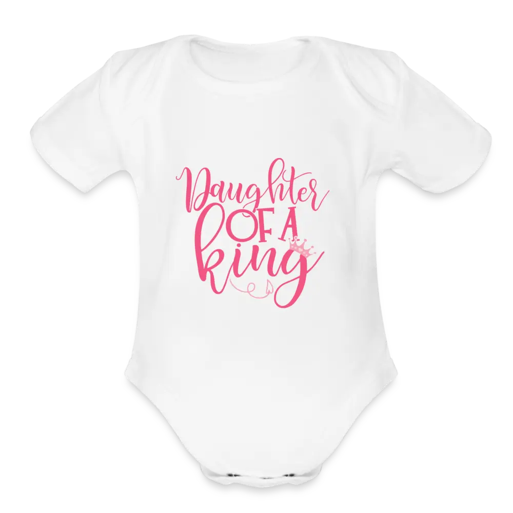 Daughter of a King Onesie - white