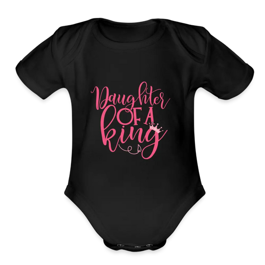 Daughter of a King Onesie - black