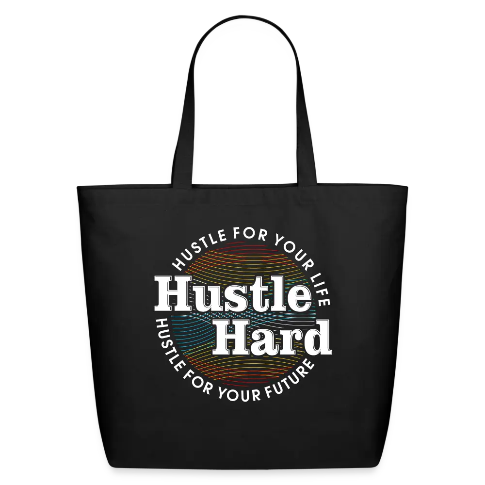 Hustle Hard Tote - black