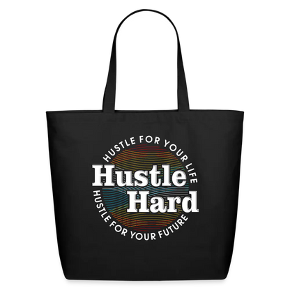 Hustle Hard Tote - black