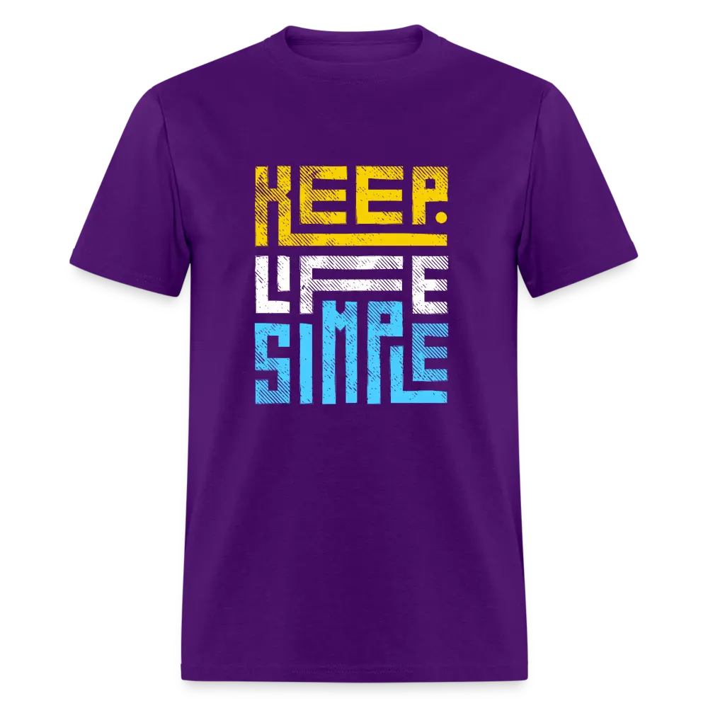 Keep Life Simple Colored - purple