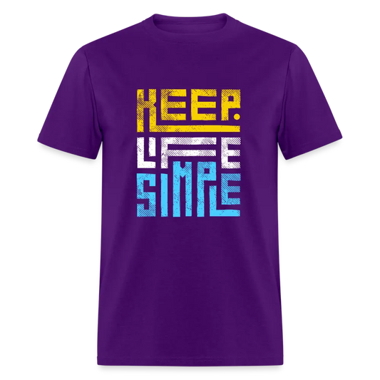 Keep Life Simple Colored - purple