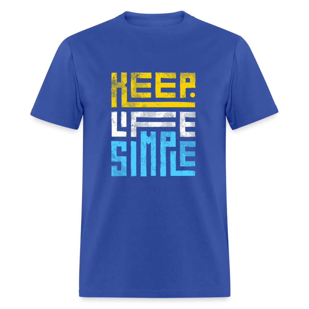 Keep Life Simple Colored - royal blue