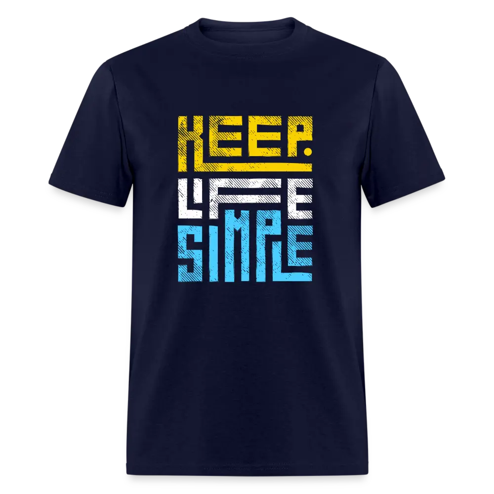 Keep Life Simple Colored - navy