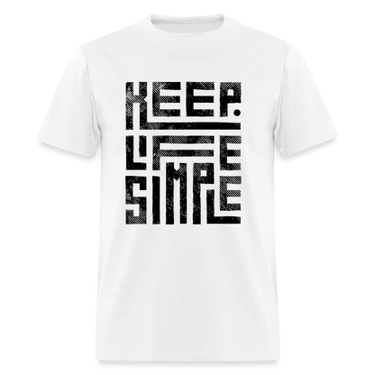 Keep Life Simple T-Shirt - white