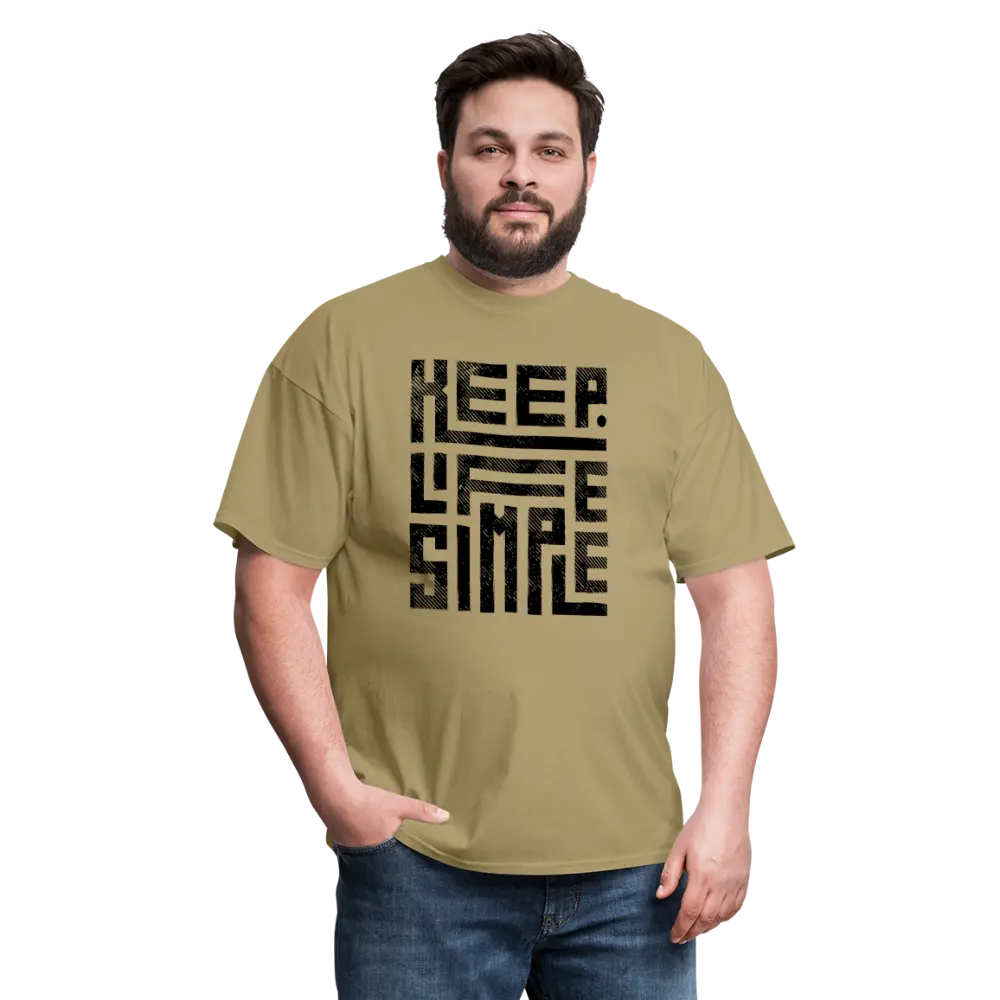 Keep Life Simple T-Shirt - khaki