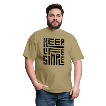 Keep Life Simple T-Shirt - khaki