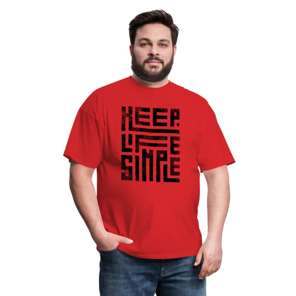 Keep Life Simple T-Shirt - red