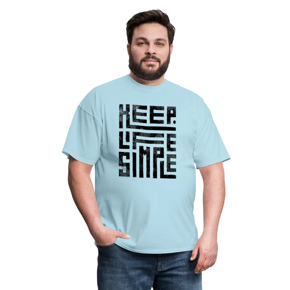 Keep Life Simple T-Shirt - powder blue