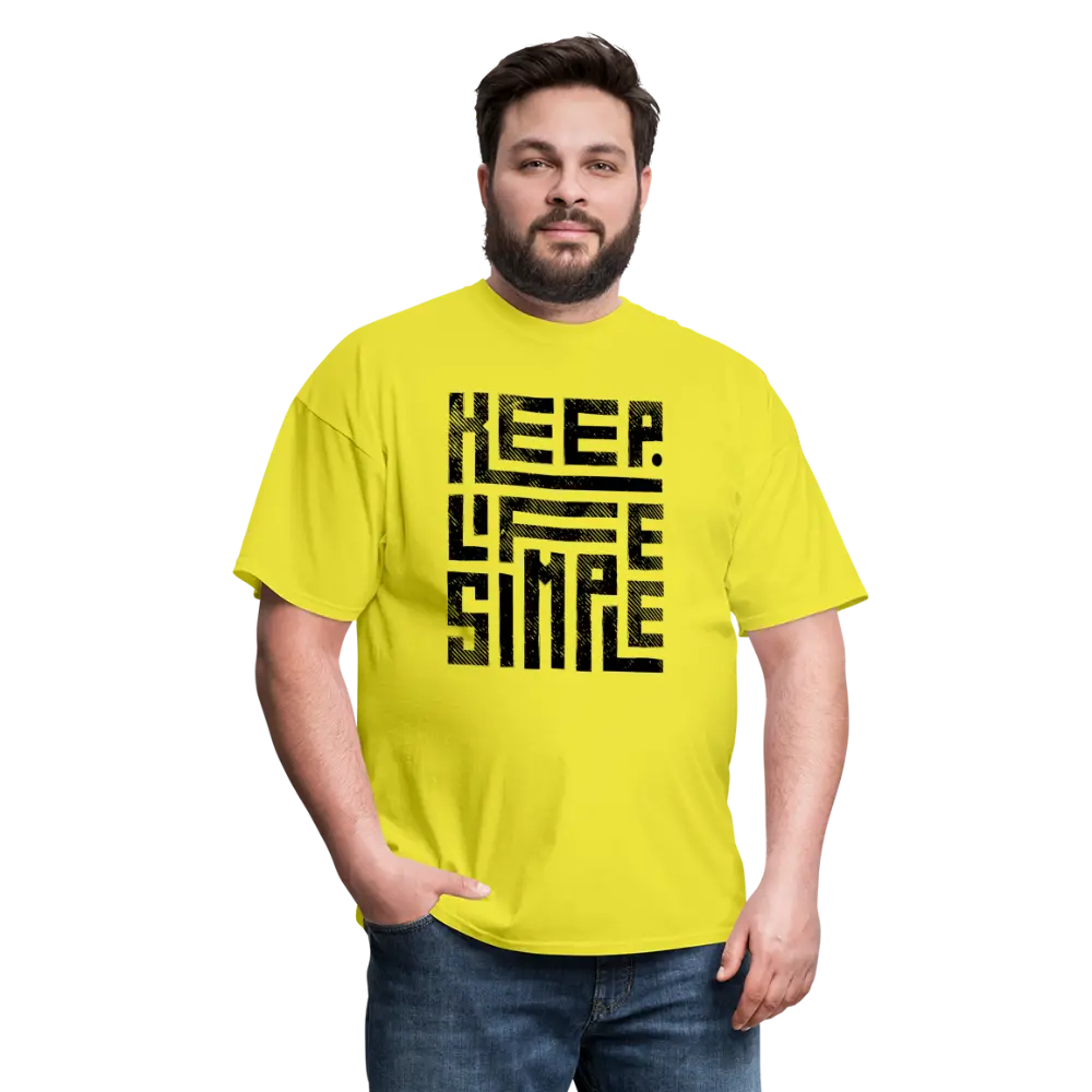 Keep Life Simple T-Shirt - yellow