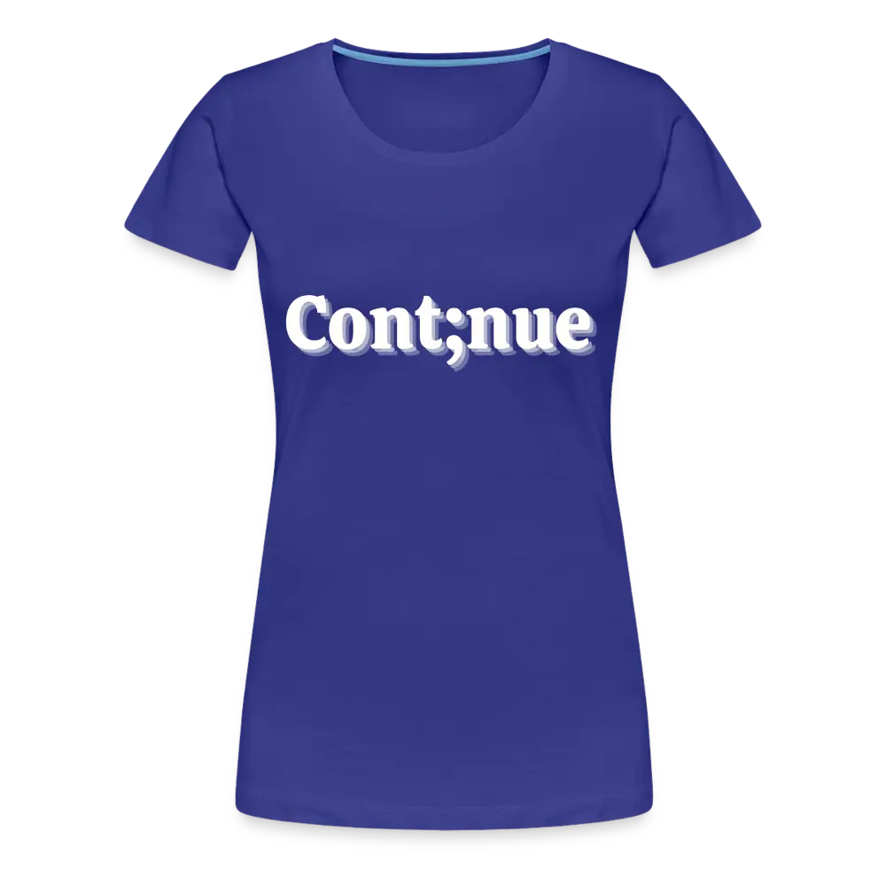 Let's Continue Tee - royal blue