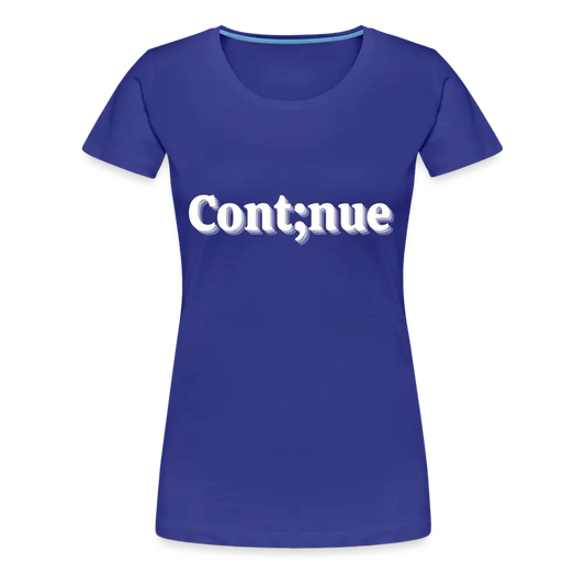 Let's Continue Tee - royal blue