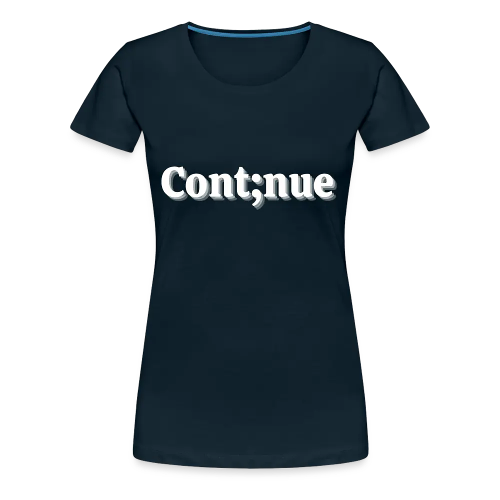 Let's Continue Tee - deep navy