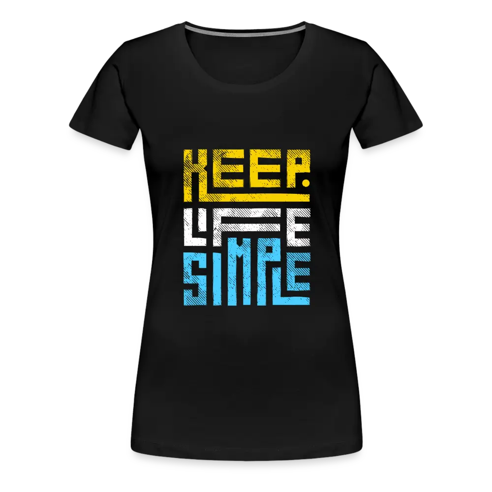 Keep Life Simple (Colored) - black