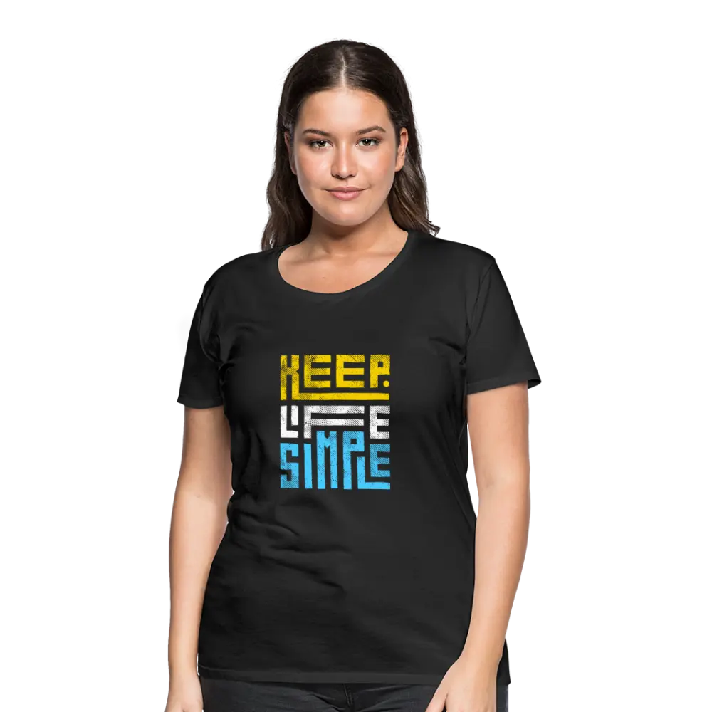 Keep Life Simple (Colored) - black