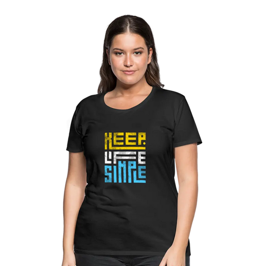 Keep Life Simple (Colored) - black