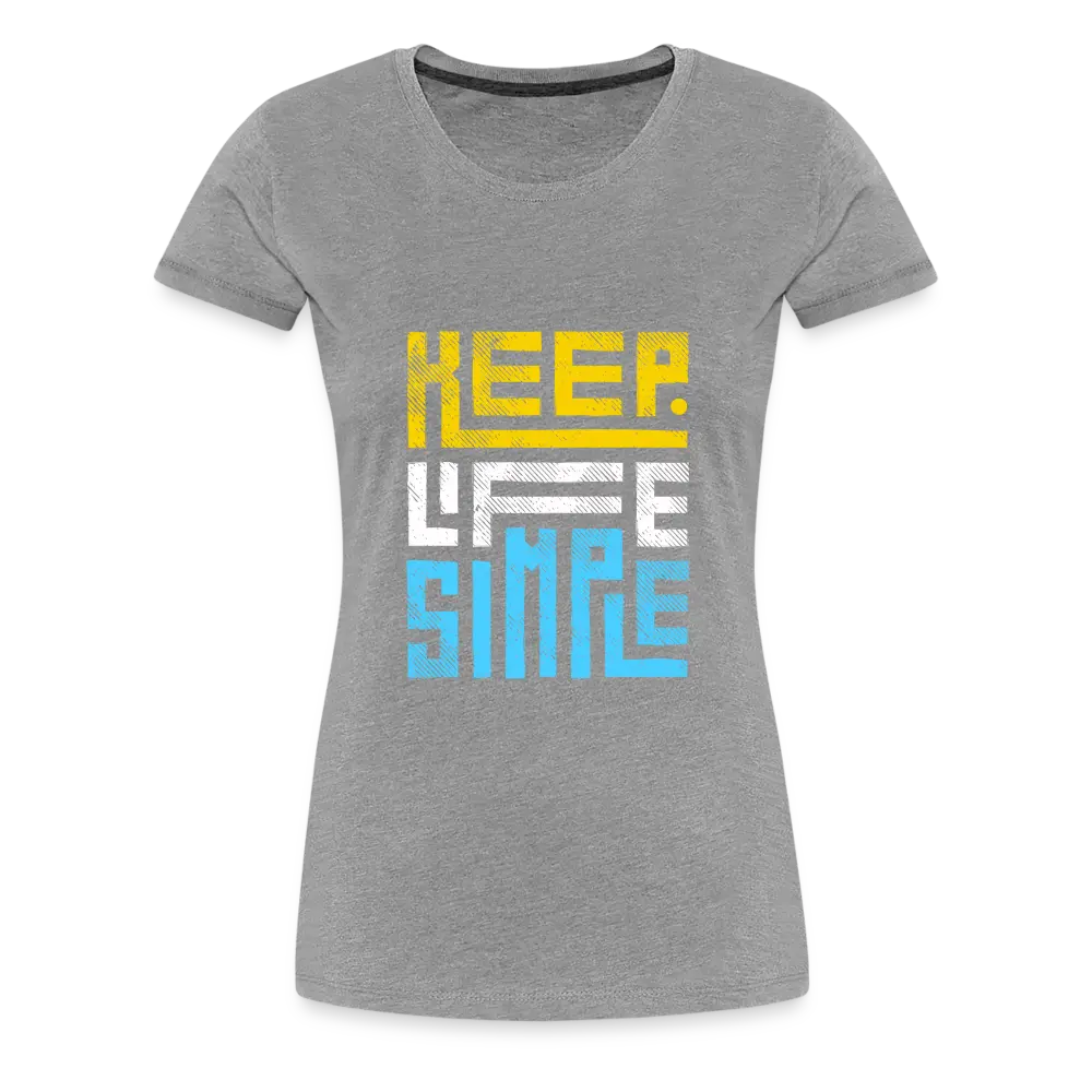 Keep Life Simple (Colored) - heather gray