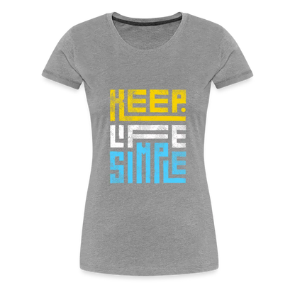 Keep Life Simple (Colored) - heather gray