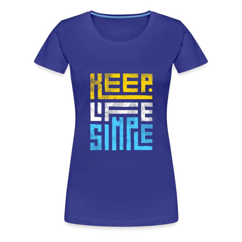 Keep Life Simple (Colored) - royal blue